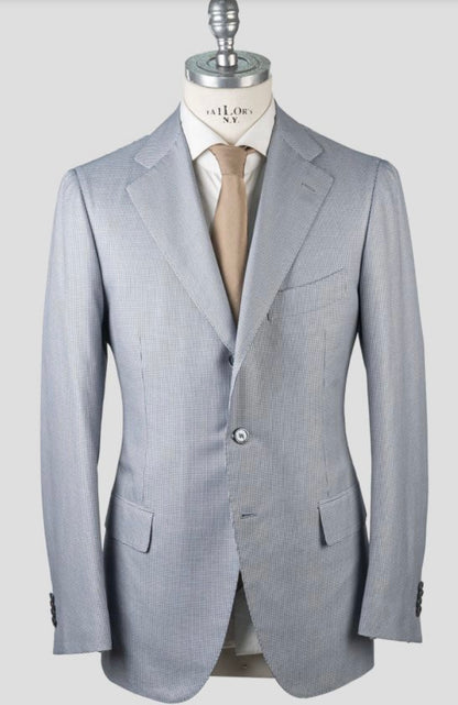 DNC BLUE WHITE COTTON LINEN BLAZER